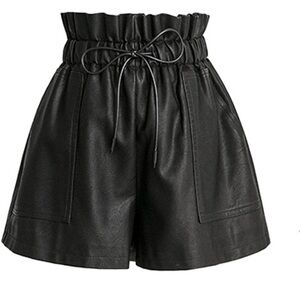 NWOT! High waisted faux leather shorts. Size S. Never worn!